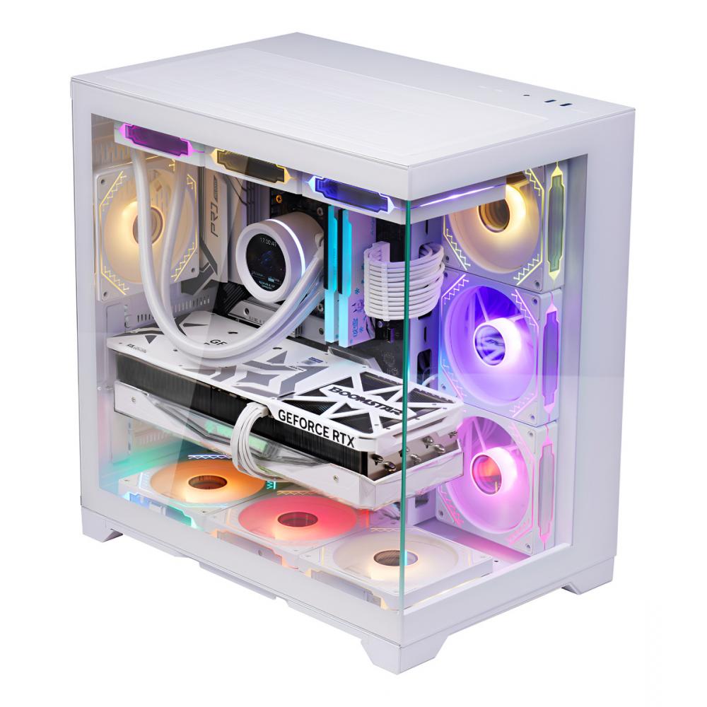 Gabinete jalatec JT-Z76 gaming case blanco