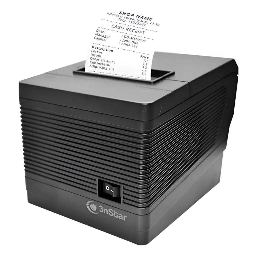 Impresora Termica 3nstar LAN+USB+Serial 80mm Negro