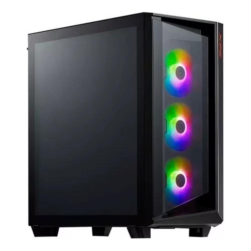 Gabinete Gamer Adata Xpg Cruiser Black 3 Ventiladores 120mm Rgb