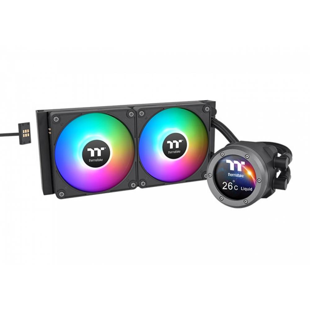Water cooler thermaltake th240 v2 ultra ex argb sync water block black