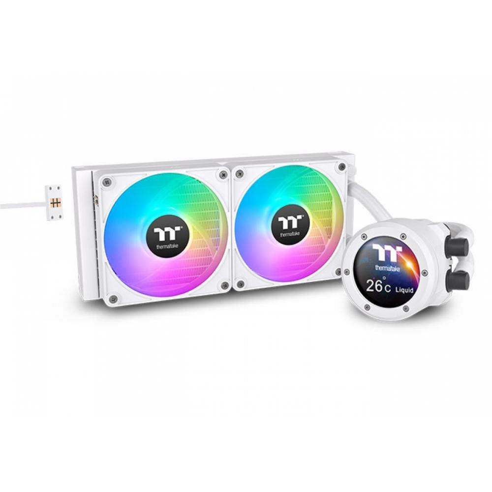 Water cooler thermaltake th240 v2 ultra ex argb sync water block snow edition