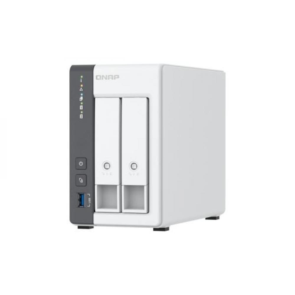 STORAGE QNAP NAS 2-BAY 4 CORE 1.7GHZ 1GB 2PORT1G