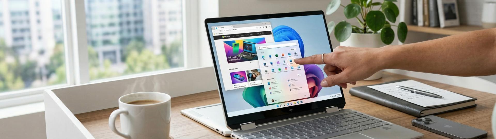 Notebook HP Ryzen 5 8GB 512GB SSD 15.6 Touchscreen Windows 11