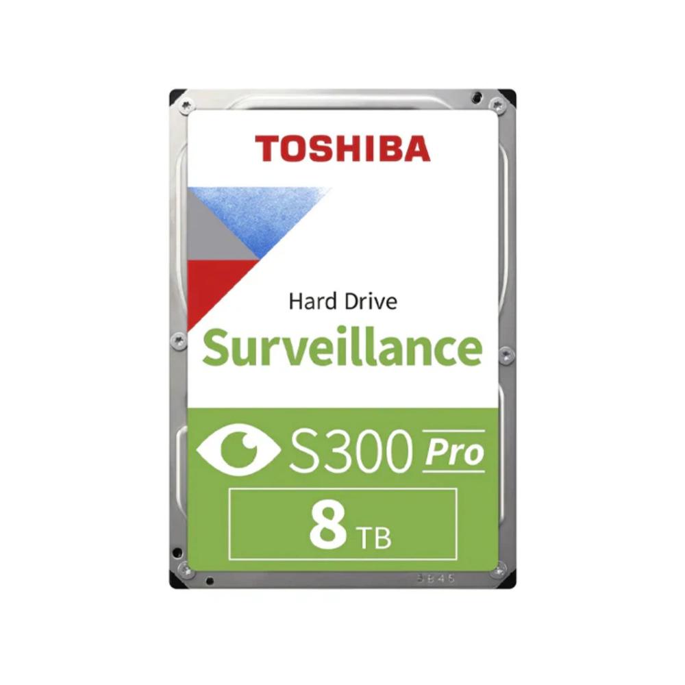 Disco rigido hdd toshiba s300 pro surveillance 8tb 3.5 sata 7,200 rpm md10ada800