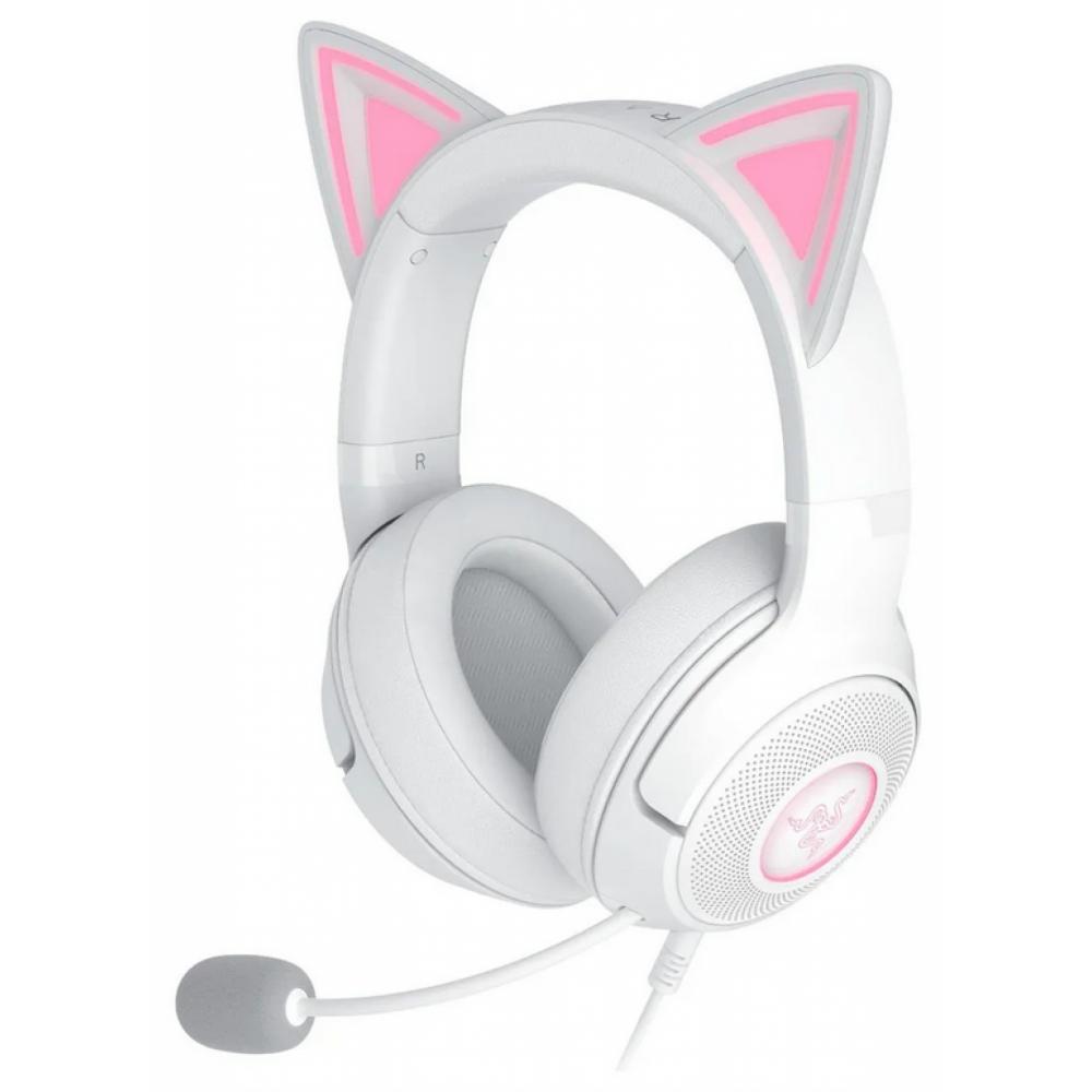 AURICULAR GAMER RAZER KRAKEN KITTY V2 WHITE USB RGB