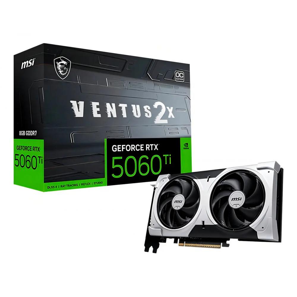 Placa De Video Nvidia Msi 5060 Ti Ventus 2x Plus 8gb Gddr7