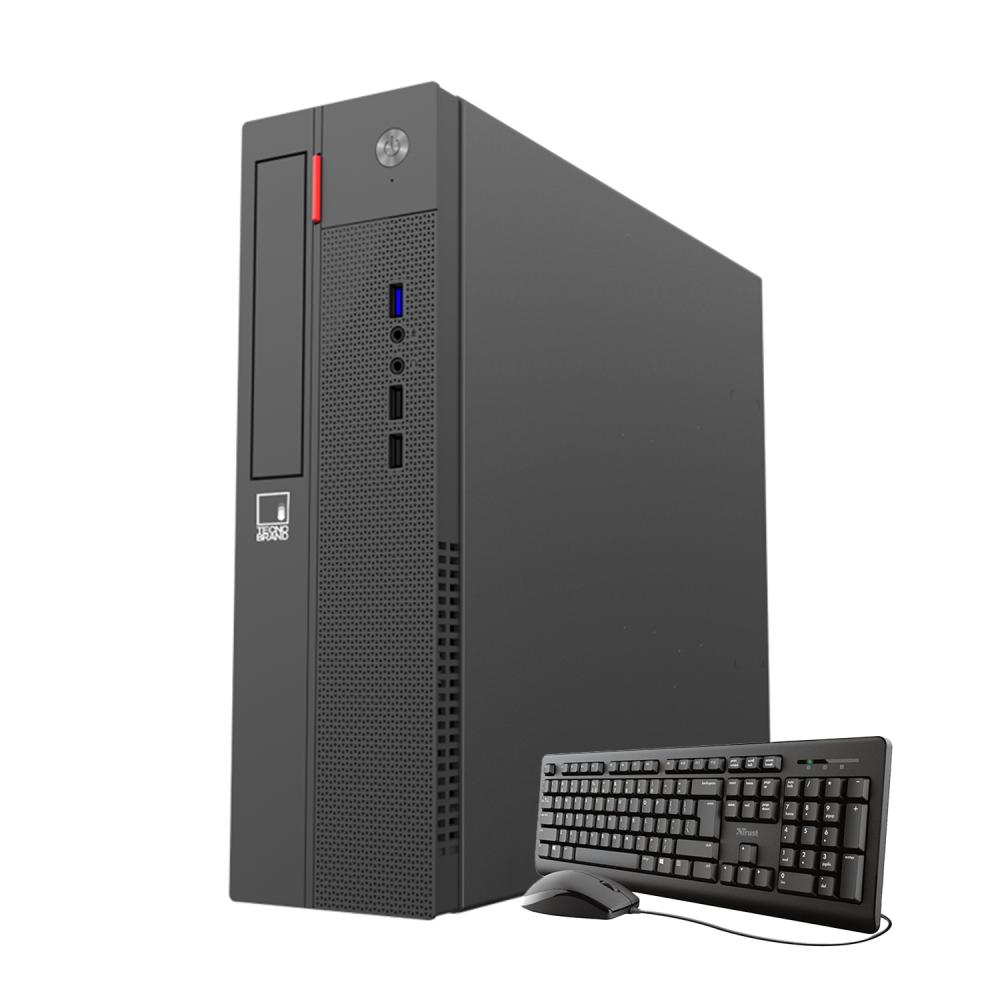 Pc tecnobrand intel core i3 12100 8gb ram 480gb ssd kit mouse y teclado trust od