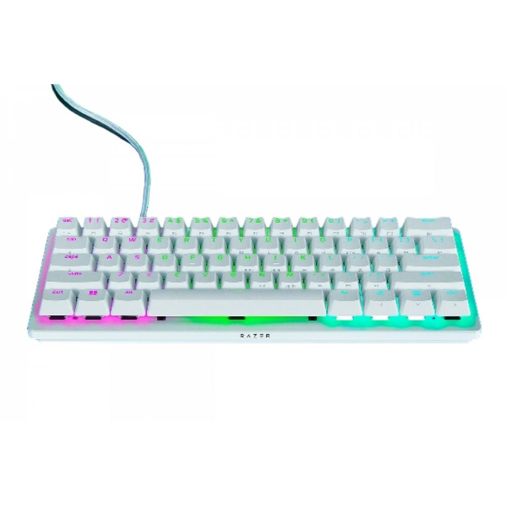 TECLADO GAMER RAZER HUNTSMAN V3 PRO MINI WHITE ANALOG OPTICAL-SW