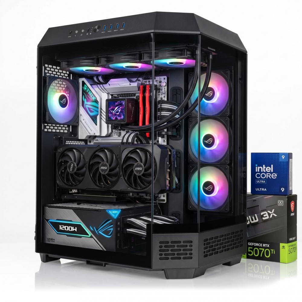 Pc Necxus Gamer Elite Core Ultra 9 285 32GB DDR5 2TB NVMe RTX 5070Ti 16GB GDDR7