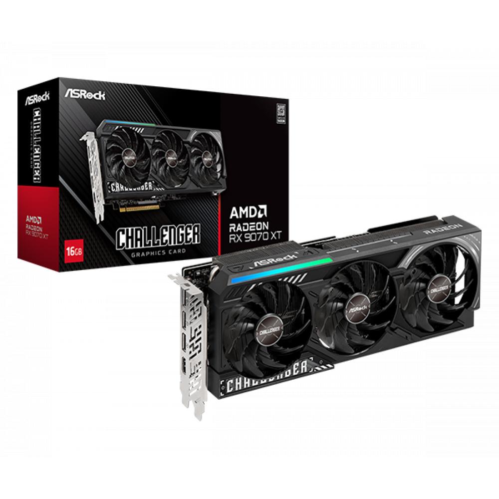 PLACA DE VIDEO ASROCK RX 9070 XT 16GB CHALLENGER