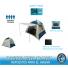 CARPA FOCO 4 PERSONAS 210 X 240 X 150 CM  GRIS Y AZUL