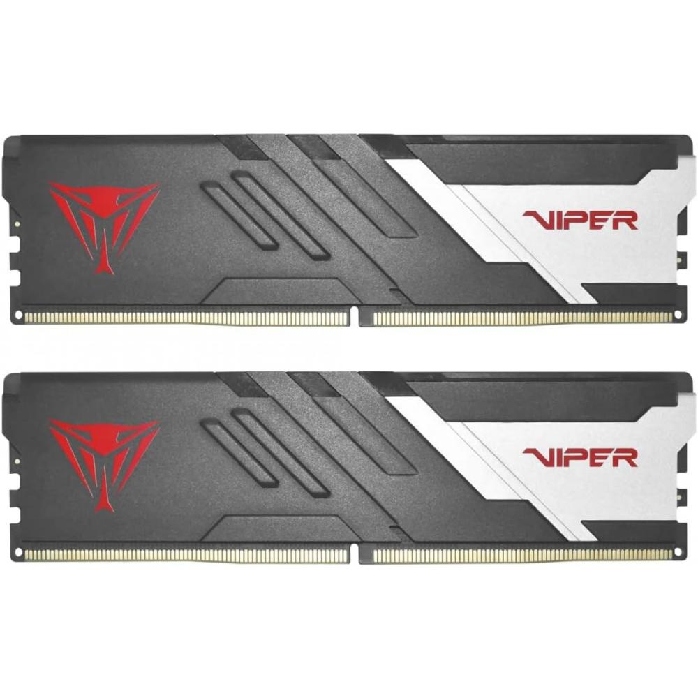 Memoria patriot viper venom ddr5 32gb 6000mt/s cl30 blk/sir hs dual kit pe001005
