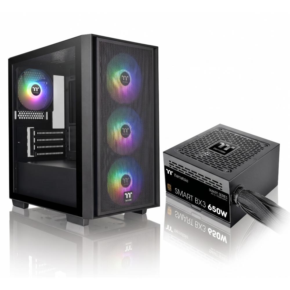Gabinete c/fuente thermaltake s200 + bx3 650w 80 plus bronze