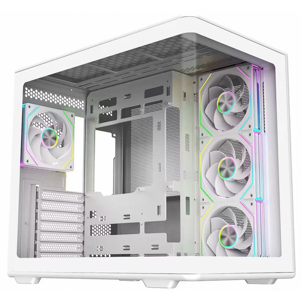 GABINETE COOLER MASTER 600 ELITE WHITE ARGB x 4 COOLERS