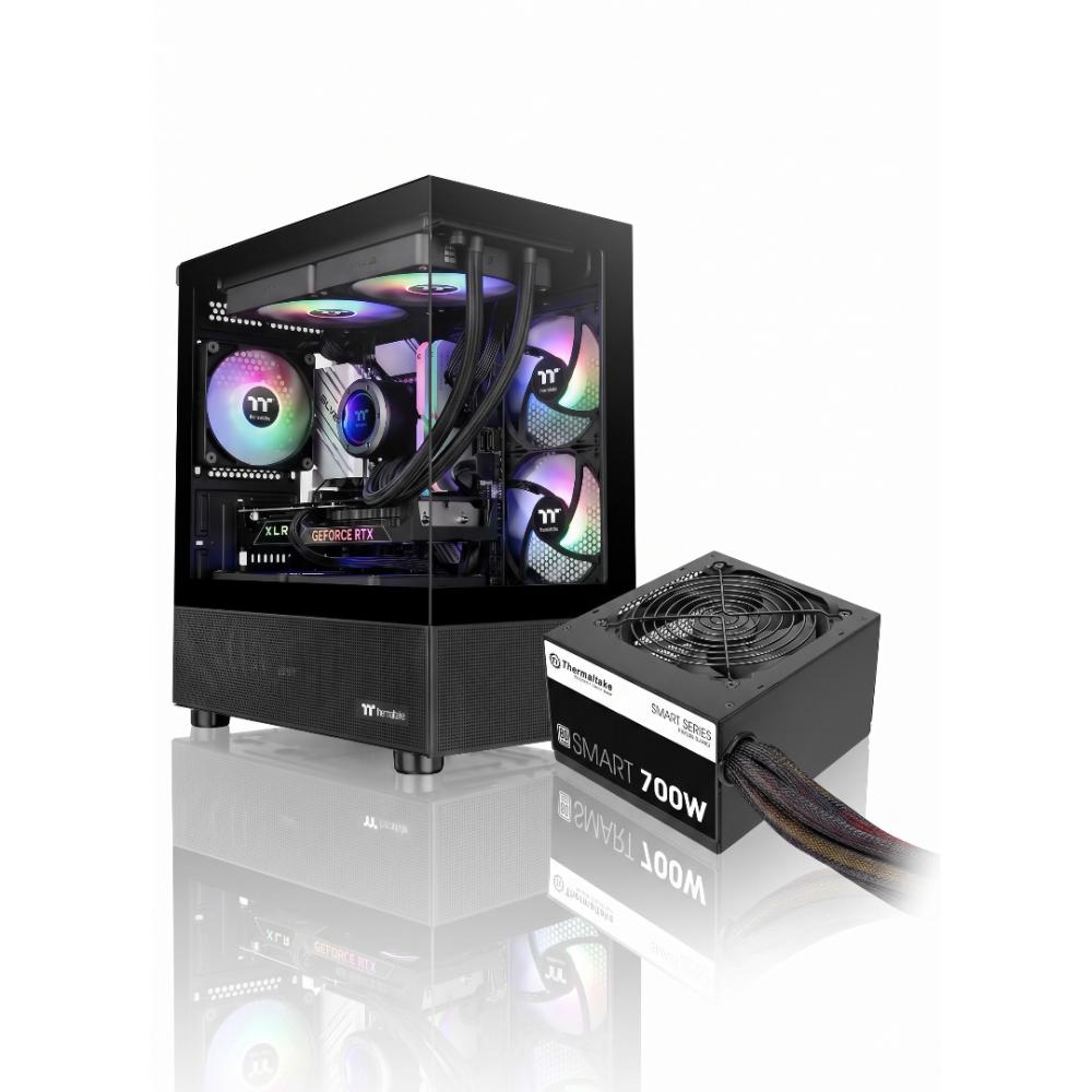 Gabinete c/fuente thermaltake view 170 + smart 700w 80 plus white