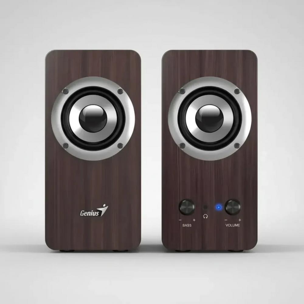 Parlante PC Genius 2.0 10 Watts dark brown