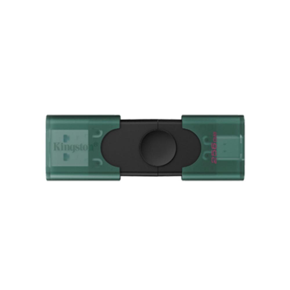 Pendrive kingston 256gb duo usb flash drive data traveler 3.2 g1 dtdeg2/256gb