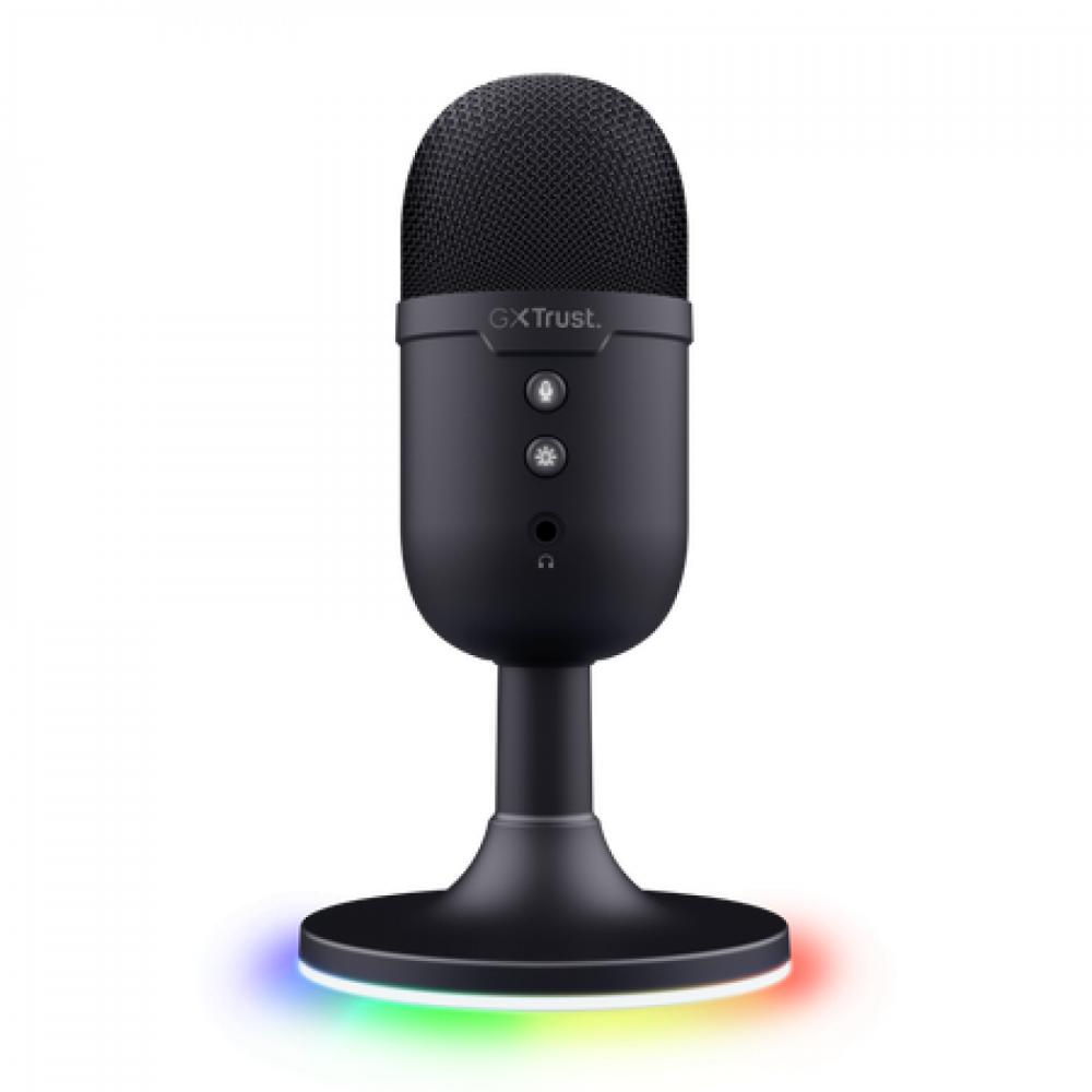 Microfono trust yunix usb black gxt234