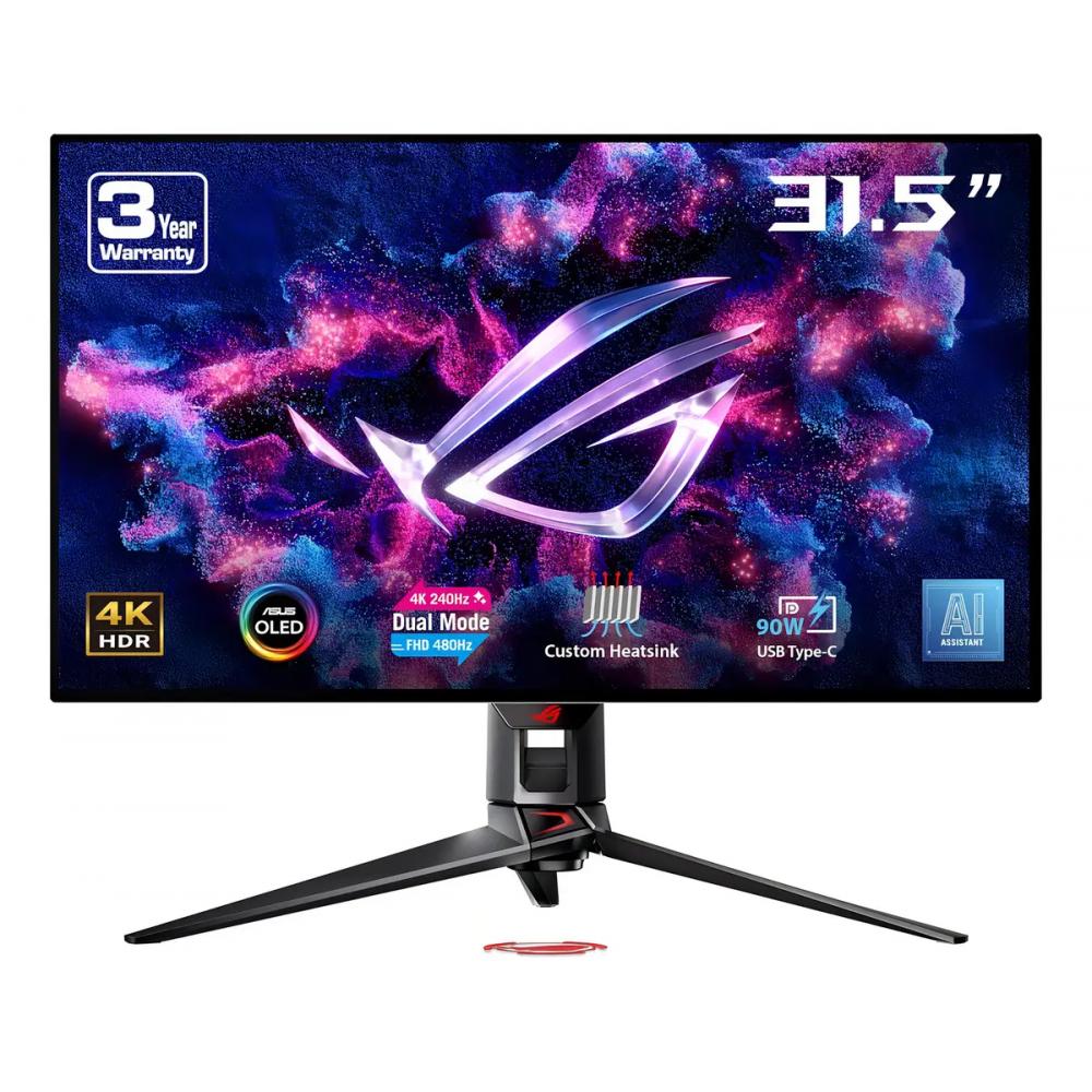 MONITOR 32 ASUS ROG OLED 4K-240Hz/FHD 480Hz 0.03ms