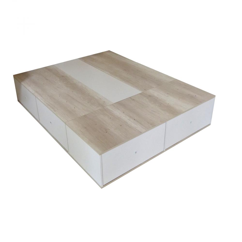 BASE DE COLCHON CON 6 CAJONES 200 CM ANCHO