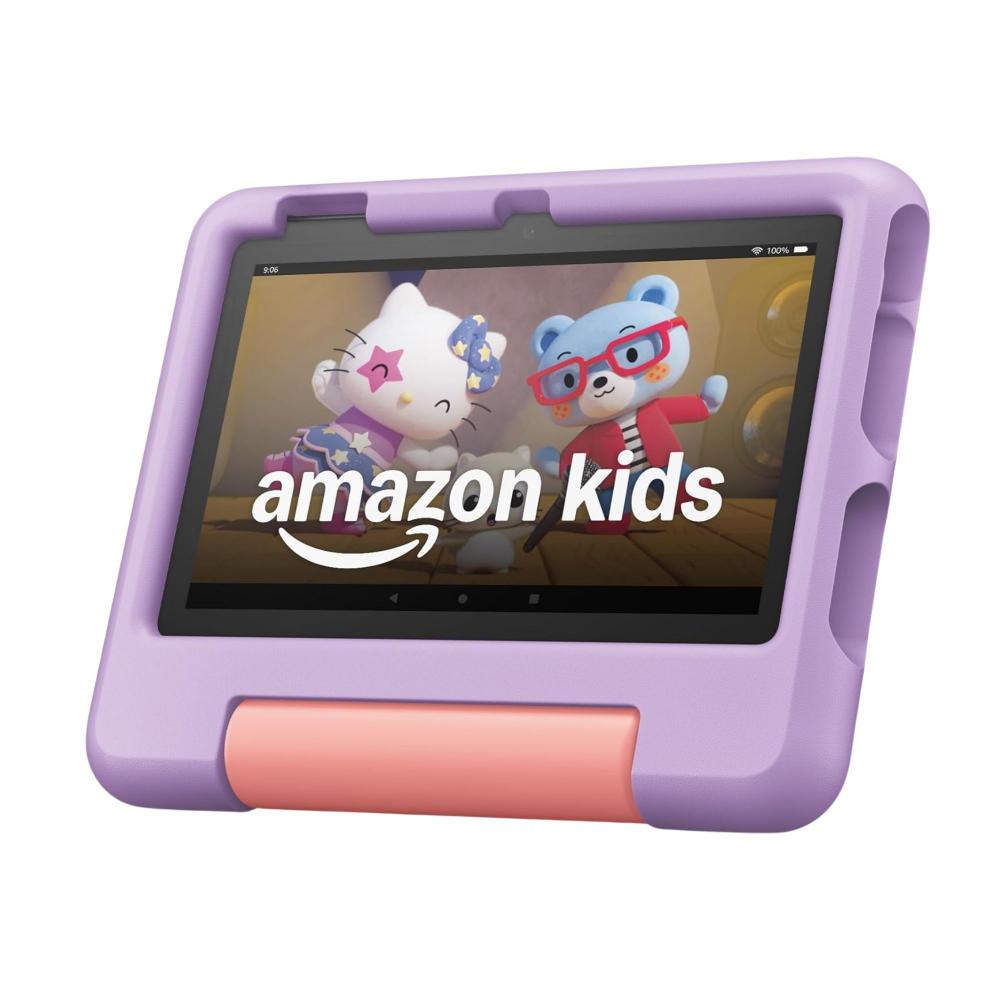Tablet amazon fire 7 kids 12 gen 7 16gb violeta y rosa b0bl8wsch3