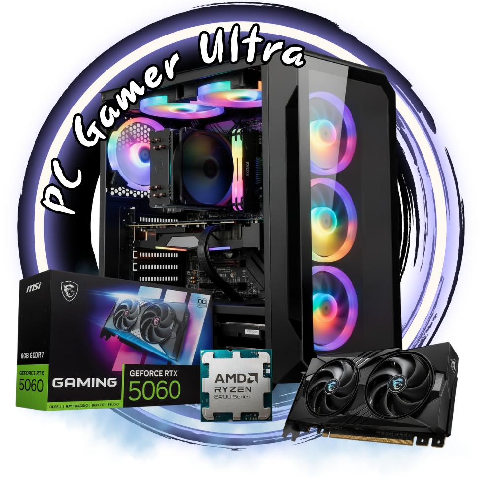 PC GAMER ULTRA M100 - RYZEN 7 8700F + 32GB RAM + 960GB SSD + RTX 5070 12GB