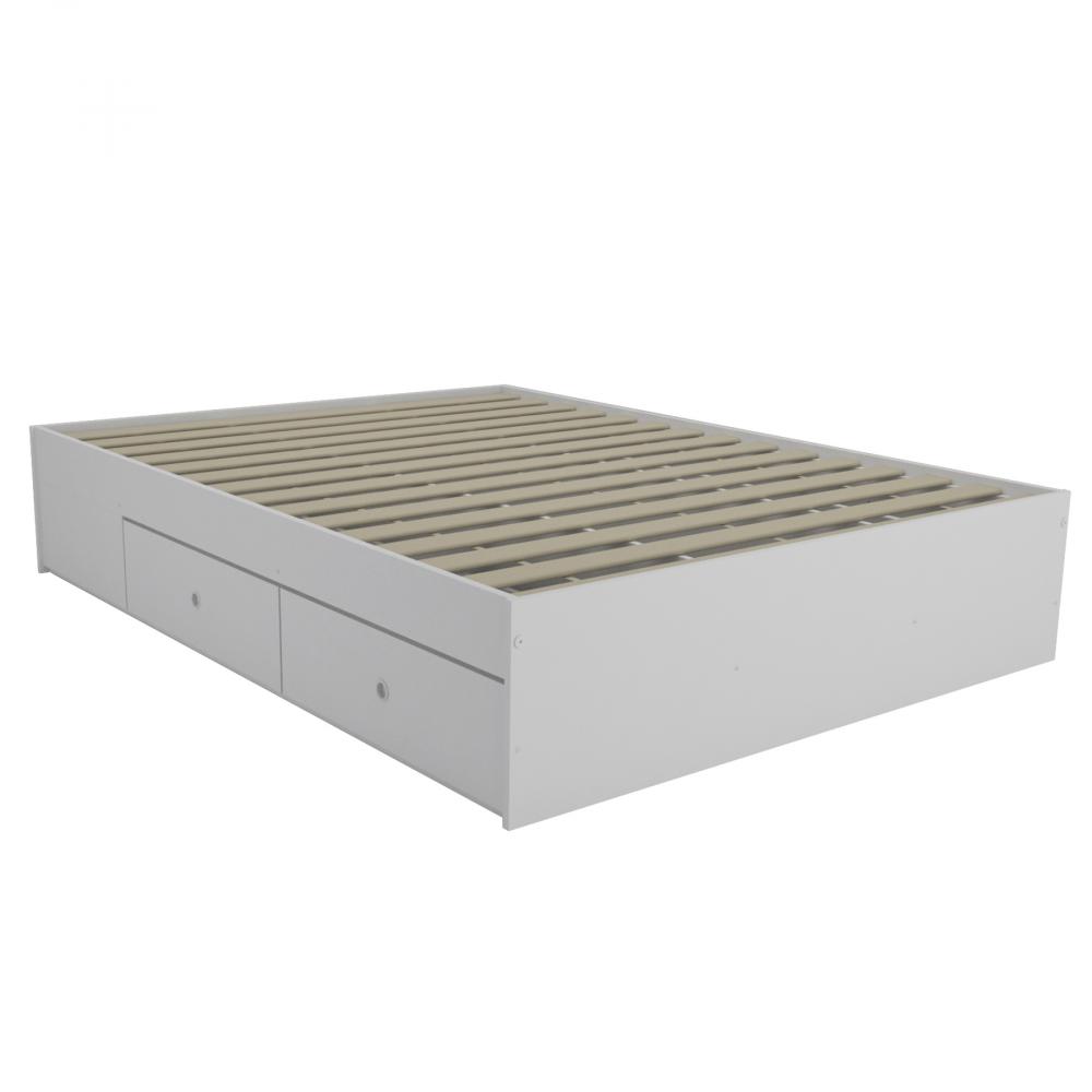 CAMA CON PARRILLA Y CAJONES