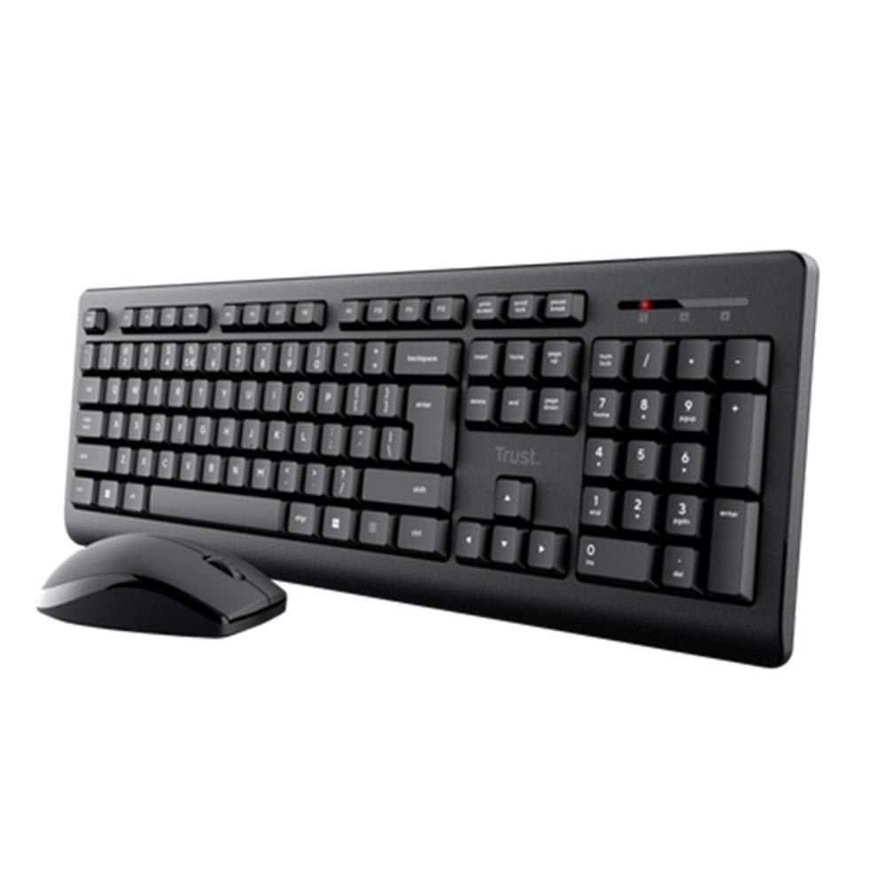 Kit teclado y mouse Trust Primo negro 25433
