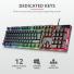 TECLADO GAMER TRUST AZOR GXT 835 / IDIOMA INGLES