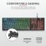 TECLADO GAMER TRUST AZOR GXT 835 / IDIOMA INGLES