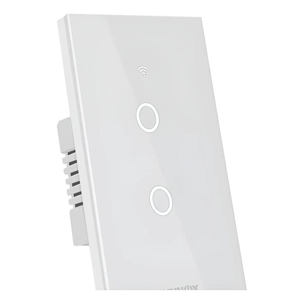 Tecla Hunnox Smart Tactil 2 Canales Compatible Google Alexa Color Blanco