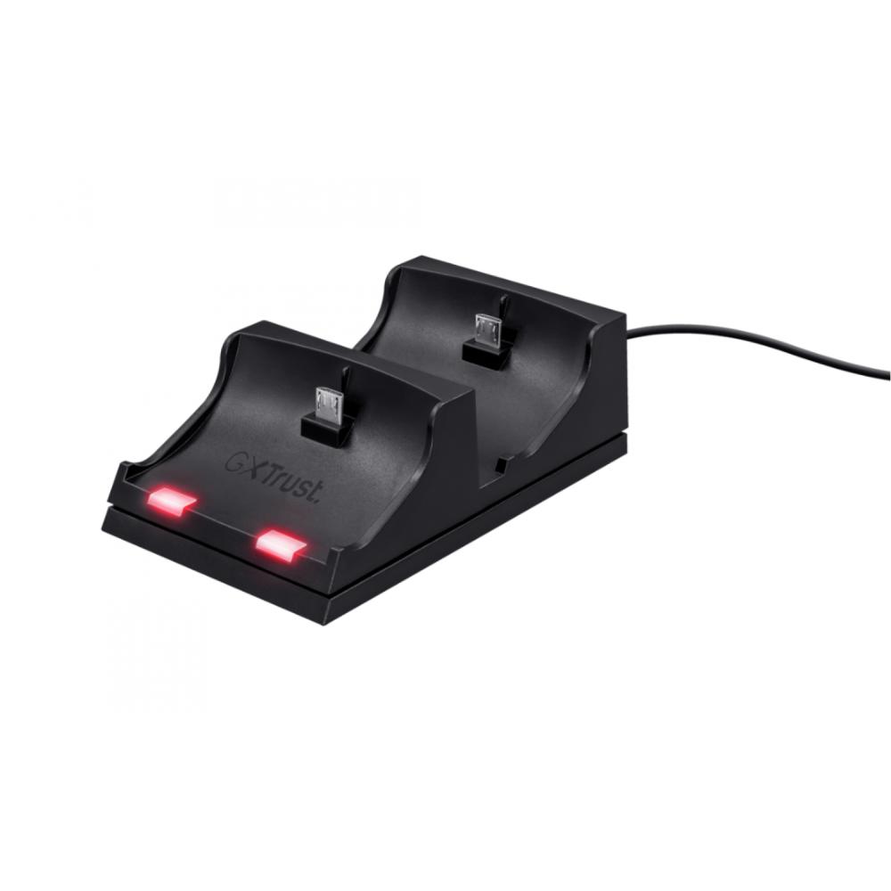 trust base de carga doble para mandos ps4 gxt235