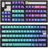 Ducky keycap set azure sa us abs seamless double shot