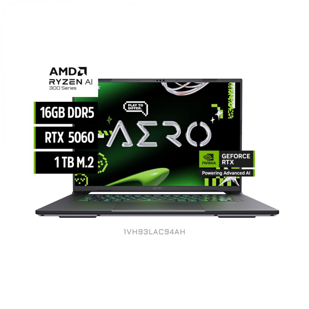 Notebook Gigabyte aero x16 ryzen ai 7 350 16Gb ddr5 1tb M2 rtx 5060 165hz Win11H