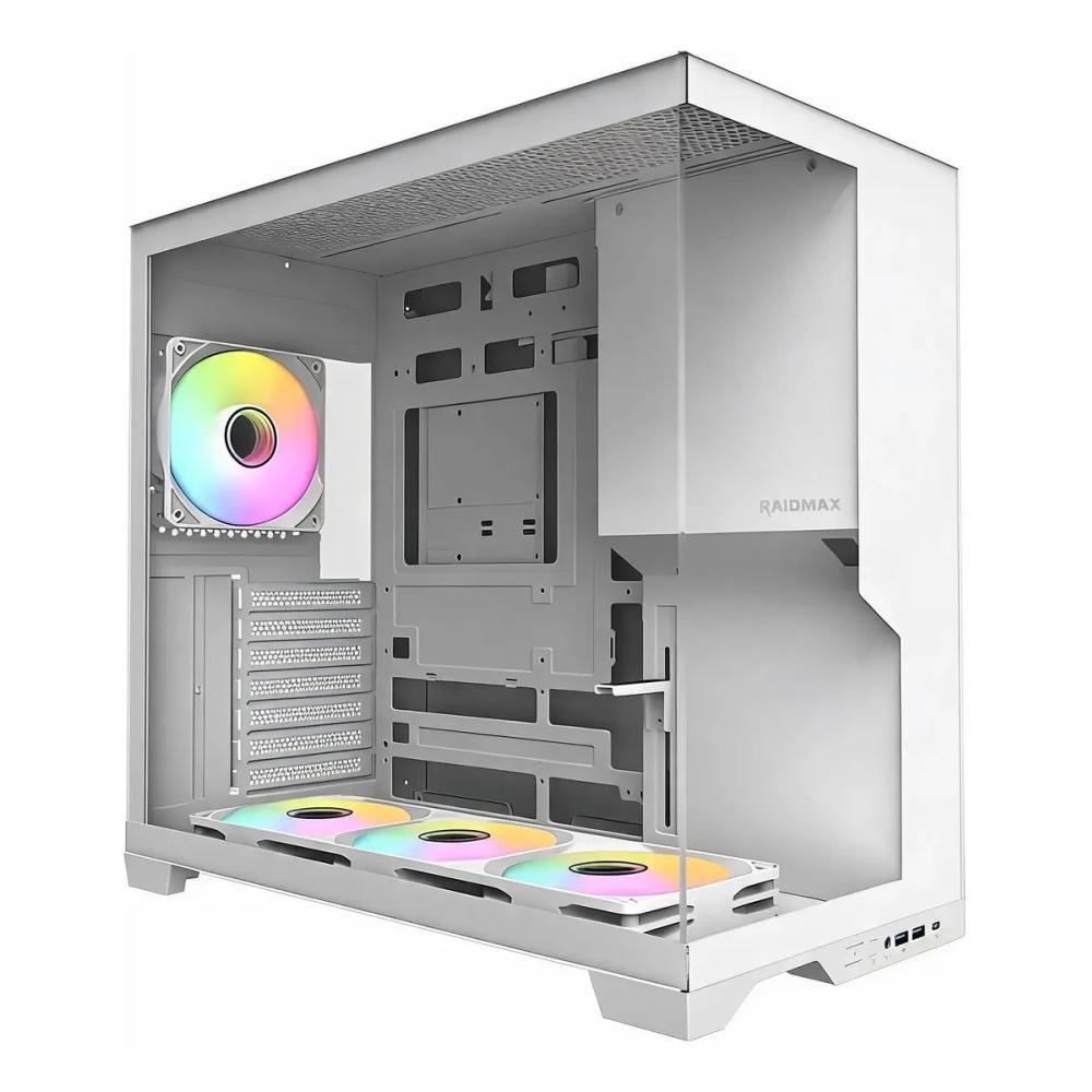 GABINETE GAMER RAIDMAX INFINITA i700 WHITE ARGB TG