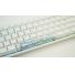 Teclado gamer ducky one 2 mini pure white rgb version  gaming cherry mx red doub