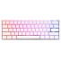 Teclado gamer ducky one 2 mini pure white rgb version  gaming cherry mx red doub