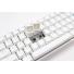 Teclado gamer ducky one 2 mini pure white rgb version  gaming cherry mx red doub