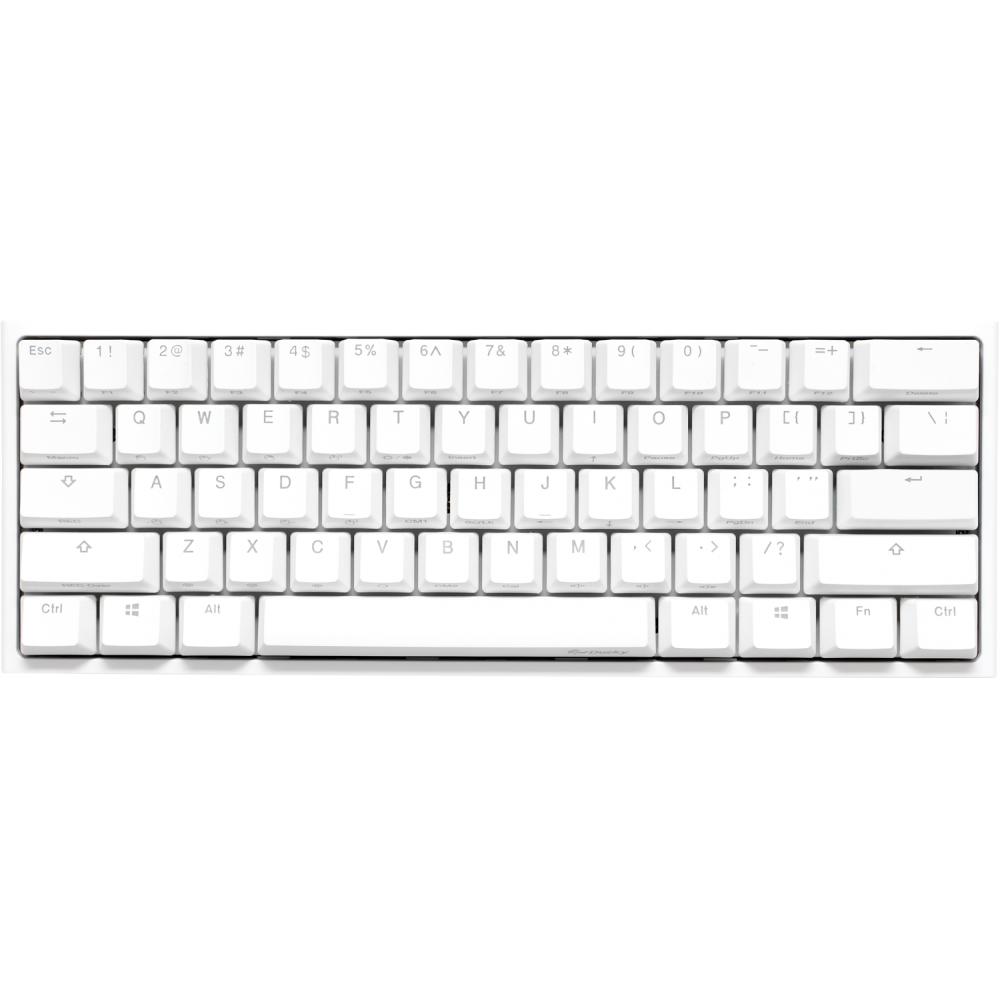 Teclado gamer ducky one 2 mini rgb white 60 mecanico