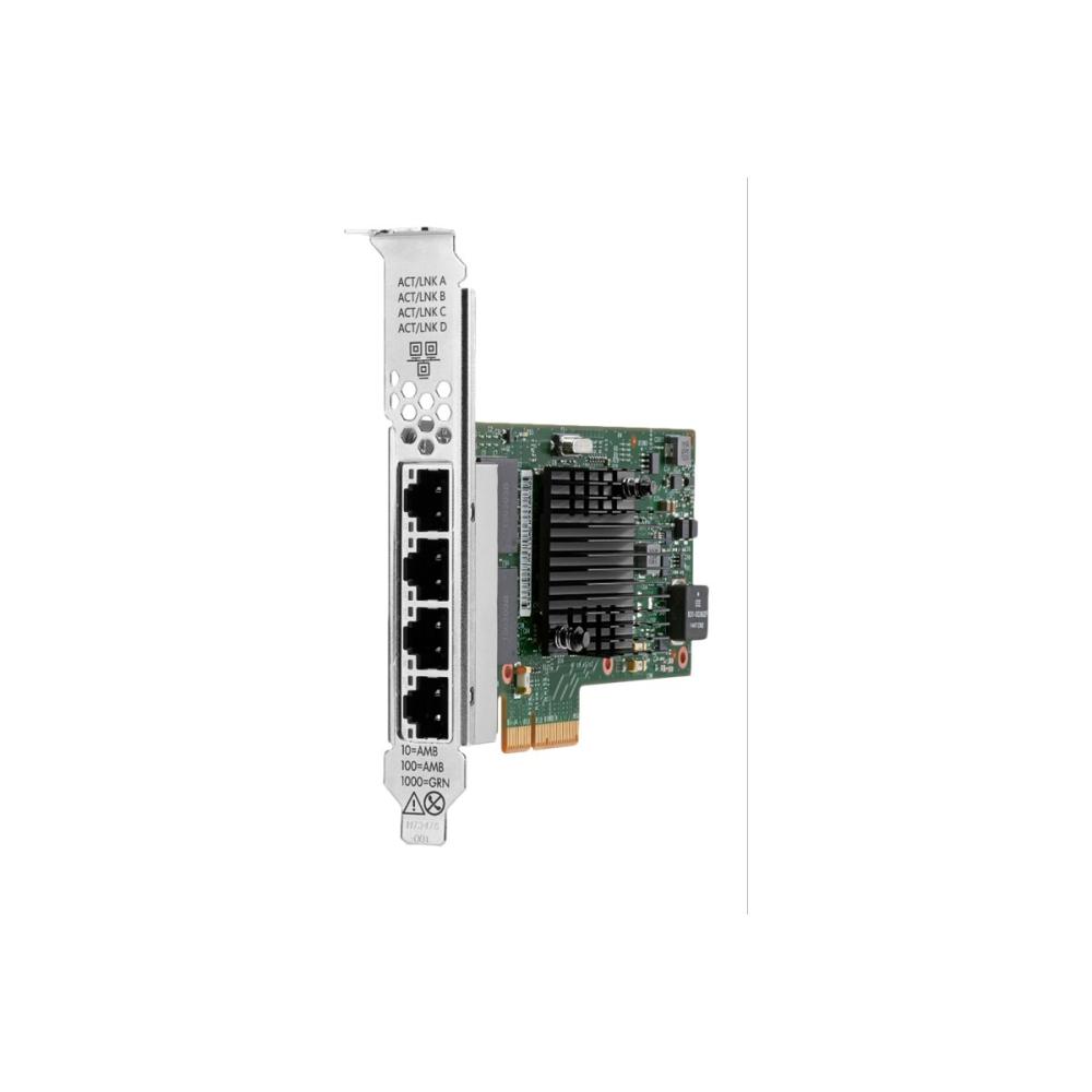 Placa Red Hpe Pcie 4 Puertos Base-t Ethernet 1 Gb