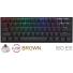 Teclado gamer ducky one 2 mini rgb cherry mx brown double-shot pbt mecanico