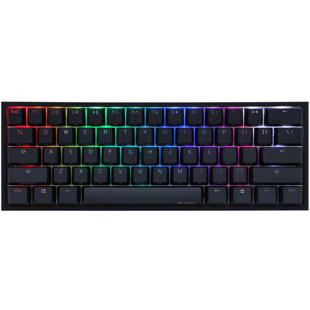 Teclado gamer ducky one 2 mini rgb kailh box white switch  mecanico iso sp