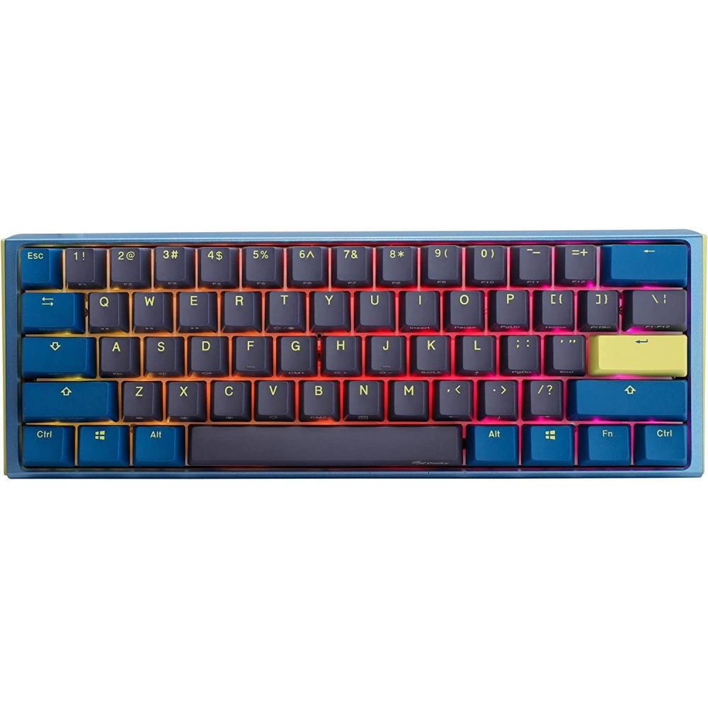Teclado mecanico ducky one 3 daybreak mini teclas azules clear switch ingles pbt