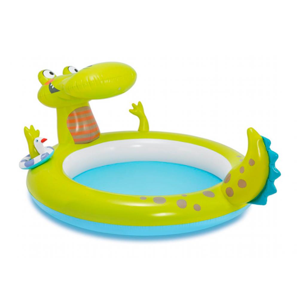 Pileta Inflable INTEX Lagarto Spray  198 x 160 x 91 CM