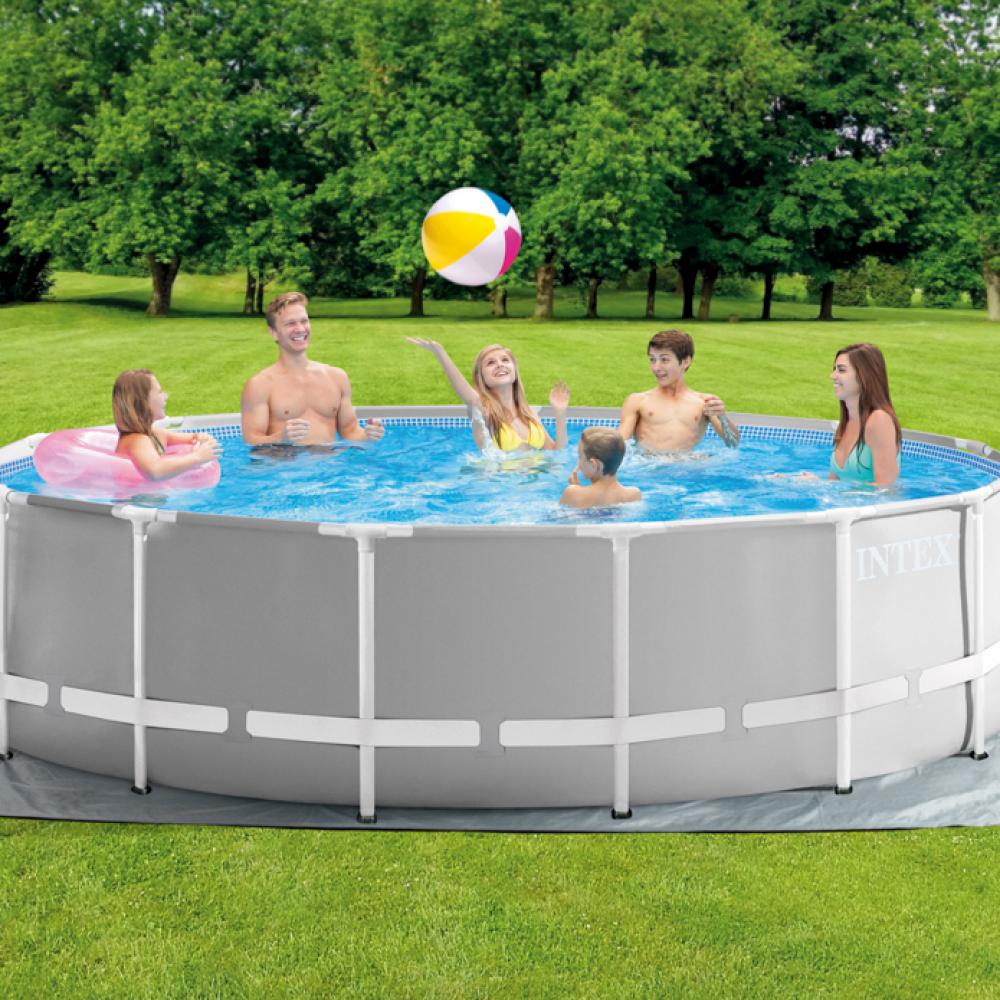 Pileta Estructural INTEX Prism Frame Premium 457 X 122 CM C/Bomba