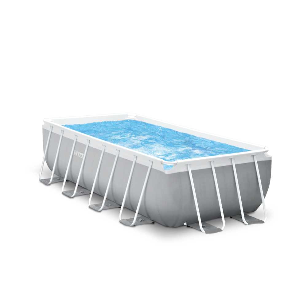 Pileta Estructural Rectangular INTEX Prism Frame 488 x 244 x 107 Cm + Acces 2563