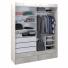 Placard CORSA Ropero Vestidor con Espejo 180x220 Blanco