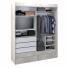 Placard CORSA Ropero Vestidor con Espejo 180x220 Blanco