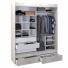 Placard CORSA Ropero Vestidor con Espejo 180x220 Blanco