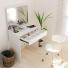 Tocador Maquillador CORSA  con Espejo y Luz Led Blanco